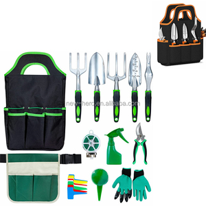Chaud coloré 9 pièces Pack robuste Kit d'outils de jardinage sac pratique pelle fourchette râteau élagage cisaillement pulvérisateur pelle jardin ensemble d'outils - Product Image 4