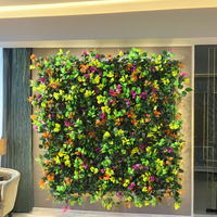 Vente en gros populaire de panneaux de gazon vert artificiel mur de feuilles Faux buis haie mur de toile de fond d'herbe pour la décoration intérieure de mariage