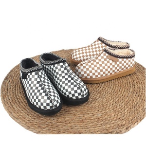 Nuevas <span class=keywords><strong>Botas</strong></span> Cortas de Cuero <span class=keywords><strong>para</strong></span> Niños Estilo Uggs, Cálidas y Gruesas, con Diseño a Cuadros, <span class=keywords><strong>Botas</strong></span> de Nieve <span class=keywords><strong>para</strong></span> Niños y <span class=keywords><strong>Niñas</strong></span> - Product Image 4