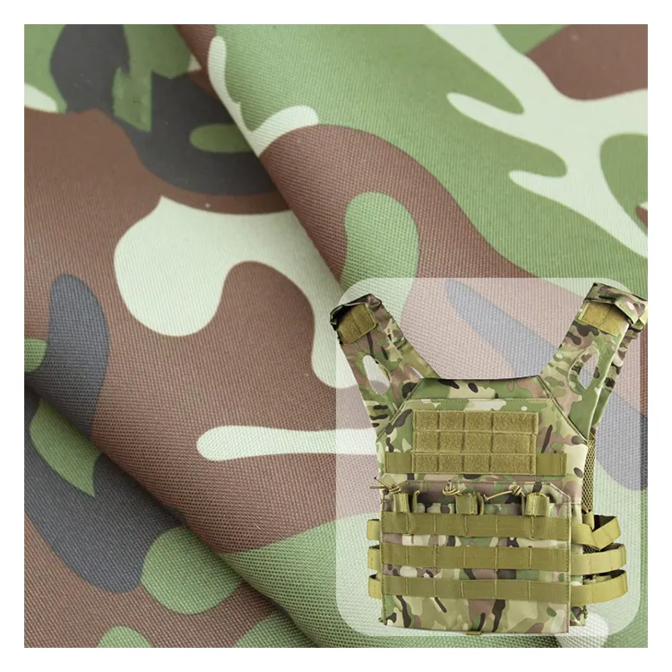 Resist Angriffe verhindern Verletzungen echte Baum Camo Stoff kostenlose Probe Ripstop Nylon Taktische Weste Stoff Tarn stoff