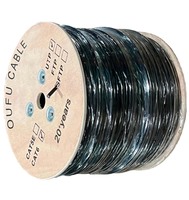 Cable de Red UTP Cat5E de Cobre Desnudo/CCA OUFU, 4 Pares, 1000m, 23AWG, Cable de Red RJ45 CAT6 de 24AWG para Interiores/Exteriores