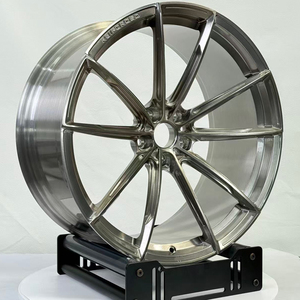 Ruedas <span class=keywords><strong>GUDE</strong></span> de Aleación de Aluminio Forjado con Acabado Plateado Cóncavo Profundo de 18-23 Pulgadas 5x112/120/114.3 para 350Z/370Z para M5/M3/M4 - Product Image 4
