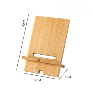 Soporte de bambú de madera maciza para teléfonos móviles Lazybones Soporte de carga de oficina moderno con base plana para dormitorio o uso doméstico - Product Image 5