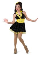 Kostum Panggung Pertunjukan Tari Jazz untuk Remaja Perempuan, Anak-anak, dan Balita, Bahan Spandex/Nylon