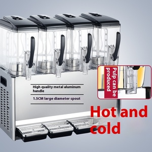 Máquina expendedora de bebidas comercial de cuatro cilindros XY, dispensador de jugo/té con leche frío y caliente de autoservicio, dispensador doble de bebidas - Product Image 4