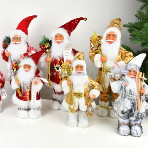Muñeco de Santa Claus Clásico Hecho a Mano de Alta Calidad, de Algodón y Plástico, Adorno para Árbol de Navidad 2026, Venta al Por Mayor de Fábrica - Product Image 2