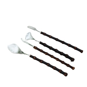 Tea Scoops Bamboo Handle Traditional Chinese Style Flat Tea Powder Spoon Teaware Accessories For Home Office Use - Product Image 4