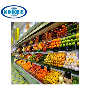 Sử Dụng Hiển Thị Tủ Lạnh Siêu Thị Tủ Lạnh <span class=keywords><strong>Showcase</strong></span> Cho Trái Cây Và Rau Quả - Product Image 2