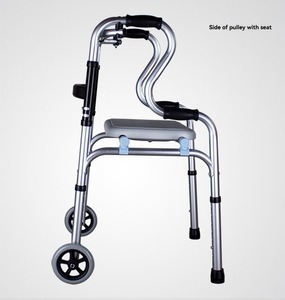 Koltuk yüksekliği ayarlanabilir alüminyum çerçeve ile yüksek kaliteli yürüteç kaymaz tekerlekler yaşlı rehabilitasyon hareketlilik yardım - Product Image 2