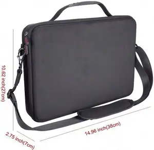 Design Laptop Cases Waterproof Shockproof Black Zipper Laptop Sleeve For Macbook Pro 13 Case For Macbook EVA Hard Case