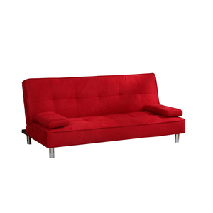 Thiết Kế Mới <span class=keywords><strong>Sofa</strong></span> Giường Kết Hợp Màu Đỏ Nhung Vải <span class=keywords><strong>Sofa</strong></span> Giường Cho Nhà - Product Image 1