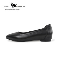 Escarpins Femme Printemps/Été 2026 Noirs à Talon Bas Carré Épais, Chaussures en Cuir Solides Professionnelles pour le Travail, Simples et Tendance pour les Trajets Quotidien
