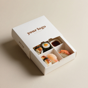 Cajas de Papel Kraft de Lujo al por Mayor, Cajas de Cartón Plegables Personalizadas para Sushi, Mochi, Panadería, Donuts, Caja de Empaque para Alimentos - Product Image 5