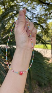 Mode tendance bijoux en gros naturel coloré Agate collier de perles été à la main pierres précieuses perlé tour de cou cadeau pour <span class=keywords><strong>elle</strong></span> - Product Image 6