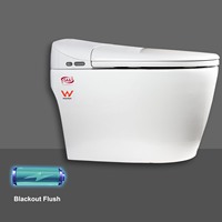 Toilettes intelligentes de luxe à chasse d'eau par siphon, entièrement automatiques, modernes, pour hôtel