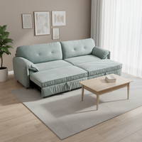 Canapé-lit futon en gros, convertible, confortable, pour chambre à coucher, salon, lit de jour, fauteuil en velours, canapé-lit pliable, deux places