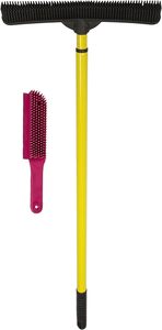 Telescopic Eco-friendly Broom Rubber Besom Cleaner Pet Hair Removal Brush Home <b>Floor</b> Dust <b>Mop</b> & Carpet Sweeper 7 Colors - Product Image 2