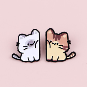 เข็มกลัด<span class=keywords><strong>แมว</strong></span>แบบขายส่ง ชุดเข็มกลัดเคลือบอ่อนนุ่ม สำหรับเพื่อนสนิท คู่รัก เข็มกลัดรูปสัตว์น่ารัก สั่งซื้อขั้นต่ำ 10 ชิ้น - Product Image 6