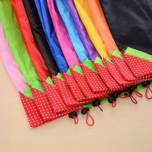 <b>Foldable</b> Strawberry <b>Shopping</b> <b>Bags</b>, Custom Logo Eco Totes, Creative Polyester Handheld Storage <b>Bags</b> - Product Image 4