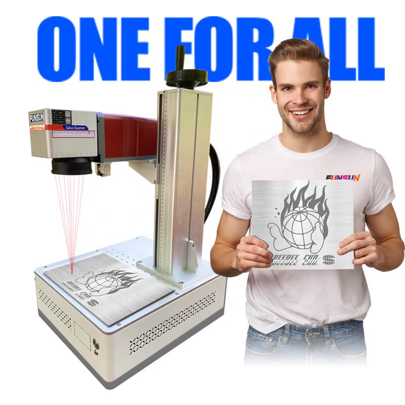 Волоконно-лазерная маркировочная машина Funsun для мобильных часов и телефонов, 20 Вт, 30 Вт, Прямая Заводская цена