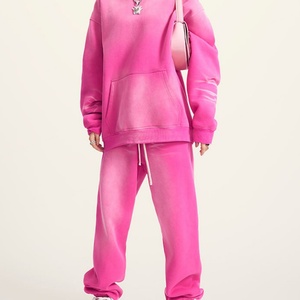 Manufacturers Customs Winter Lined Printed 100% Cotton Heavy Weight Hip Hop Stone Washed Casual Unisex Hoodie Wholesale - Product Image 3