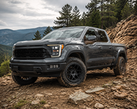 Jantes forgées 6061-T6 noir mat 17 18 20 pouces Spider Geo Simulated Beadlock 6x139.7 5x127 pour Toyota Tacoma RAM TRX Truck