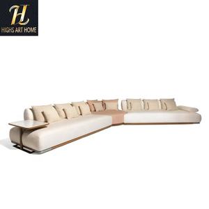 Luxe nordique élégant doux et confortable canapé de loisirs personnalisé haut de gamme léger italien pour Villa manoir salon - Product Image 6