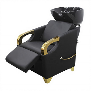 Fauteuil de lavage de cheveux en céramique avec bac de lavage intégré pour salons de coiffure, instituts de beauté et spas - Product Image 1