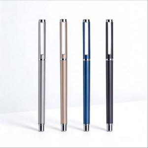 High-quality Luxurious Metal Gel <b>Pen</b> Wholesale Business Signature Metal <b>Pen</b> Black with Custom logo Suitable As Gifts for Events - Product Image 1