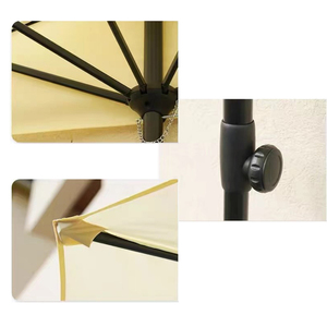 Vente en gros <span class=keywords><strong>parasol</strong></span> d'extérieur <span class=keywords><strong>demi</strong></span>-rond <span class=keywords><strong>parasol</strong></span> de jardin bistro mur <span class=keywords><strong>balcon</strong></span> <span class=keywords><strong>parasol</strong></span> - Product Image 5