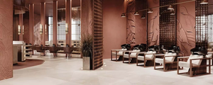 Full Custom Luxury Hair <b>Salon</b> interior Design with reception desk, <b>Salon</b> Furniture Whole Space Decoration One-stop Fit-out - Product Image 2