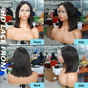 Peru <span class=keywords><strong>Bob</strong></span> 13*4 Ren Phía Trước Tóc Giả Tóc Con Người Giá Rẻ Giá Mật Độ 150% Thẳng Phong Cách HD Ren Màu Ngắn <span class=keywords><strong>Bob</strong></span> Tóc Giả - Product Image 2