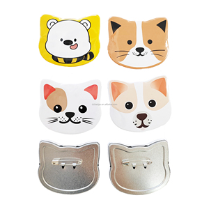 Con mèo lớn hình dạng huy hiệu Nhà sản xuất nút máy + Giấy cắt + 500Pcs huy hiệu bộ phận - Product Image 5