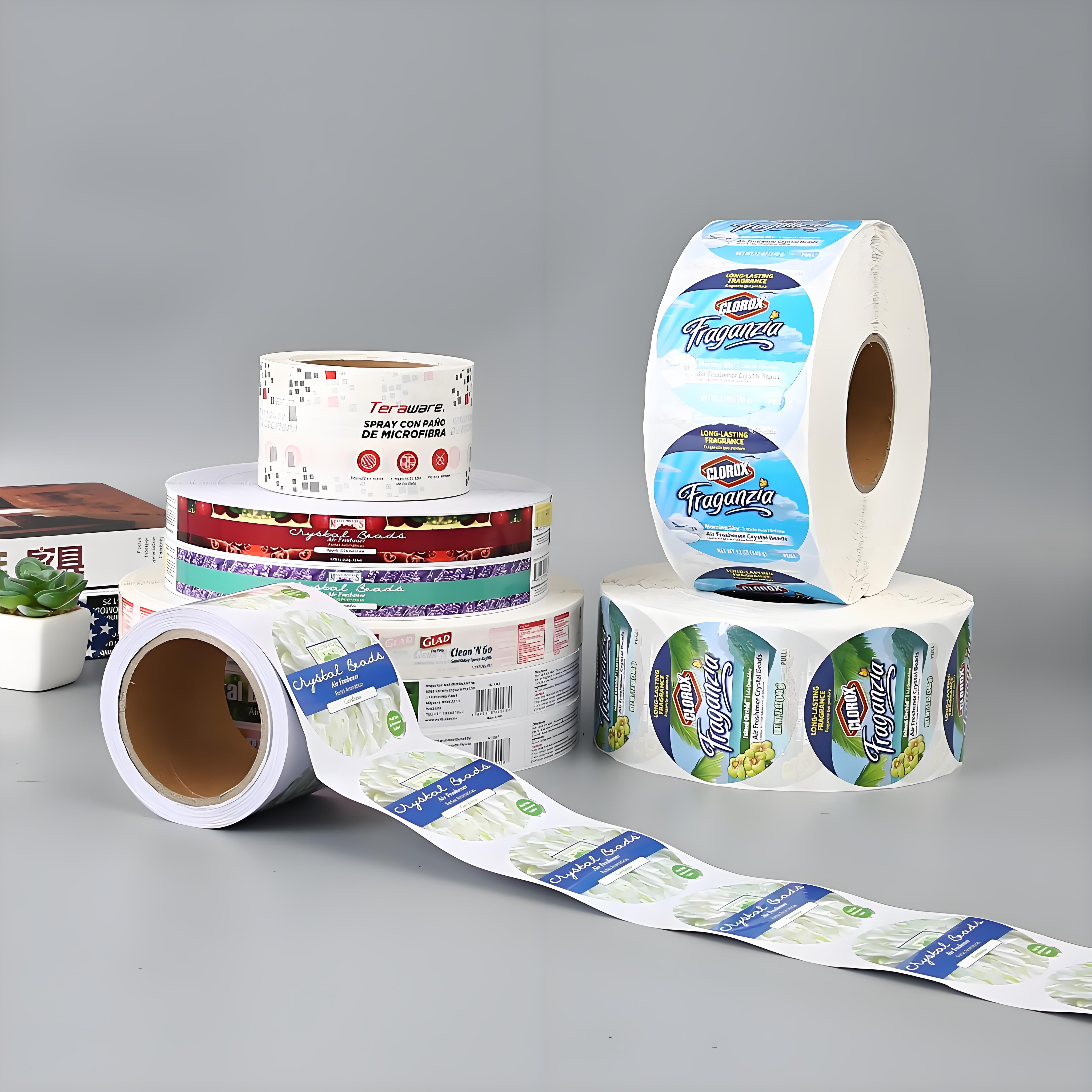 Bulk Eco-Friendly Durable Waterproof Paper Sticker Custom Printing Service for OEM ODM Branding Commercial Packaging Projects