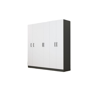 Armario Moderno KALE de 6 Puertas con 4 Cajones y 13 Estantes, Armario de Dormitorio que Ahorra Espacio para Guardar Ropa de Gimnasio - Product Image 1