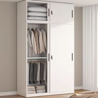 Armoire de rangement pour enfants à double porte, armoire pour bébé, armoire de chambre à coucher