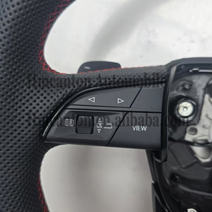 พวงมาลัยหนังสีดำ Piano Black รุ่นใหม่ สำหรับรถยนต์ Audi รุ่น A3 A4 A4L A5 A7L A8 5 7 B9 A6 R8 - Product Image 6
