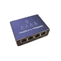 Divisor de Internet RJ45 de Alta Velocidad de 1000 Mbps, Adaptador de Red RJ45 de 1 a 4, Conmutador Ethernet de 1 a 4 Dispositivos, Concentrador Ethernet de 1000 Mbps