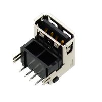 Puerto hembra USB 2,0 tipo A, 4 pines, ángulo recto, puerto de carga SMT, conector hembra, montaje en PCB