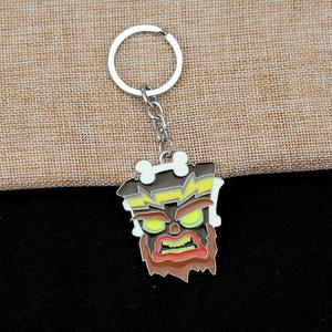 พวงกุญแจเคลือบลายอนิเมะเกม <span class=keywords><strong>Crash</strong></span> <span class=keywords><strong>Bandicoot</strong></span> สำหรับคอสเพลย์และพวงกุญแจรถยนต์ - Product Image 5