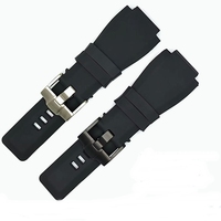 Bracelet de montre en caoutchouc souple de 22mm 24mm avec boucle en caoutchouc pour Bell & Ross BR 03-92 Diver Saturn, accessoires de montre
