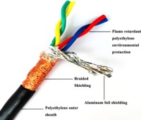 Câble blindé torsadé RVVSP2* 2*0.75mm2 300 300V Câble flexible en PVC pour la transmission de données et les équipements audio