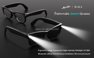 Custom High Lumen Flashlight AI Glasses Audio & Communication Smart Sunglasses <b>with</b> AI & Translation Hand-free Glasses Wholesale - Product Image 2