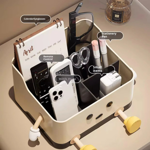 Boîte de rangement de bureau multifonctionnelle en plastique, style dessin animé tendance, pour serviettes en papier, télécommandes <span class=keywords><strong>et</strong></span> articles divers - Product Image 2