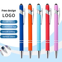 Cadeau promotionnel, stylo à bille tactile de qualité supérieure, logo personnalisé, fournisseur de stylos professionnels OEM, stylo en métal aluminium