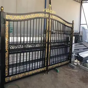 Easy Install Custom Design Swing Modern Style Villa House Factory Aluminum Automatic Gate System Fence Sliding Driveway Gate
