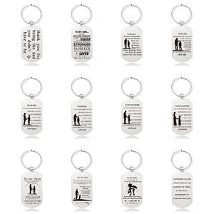 Llavero personalizado de acero inoxidable en blanco, accesorios de llavero para habitación de Hotel, regalos promocional - Product Image 1