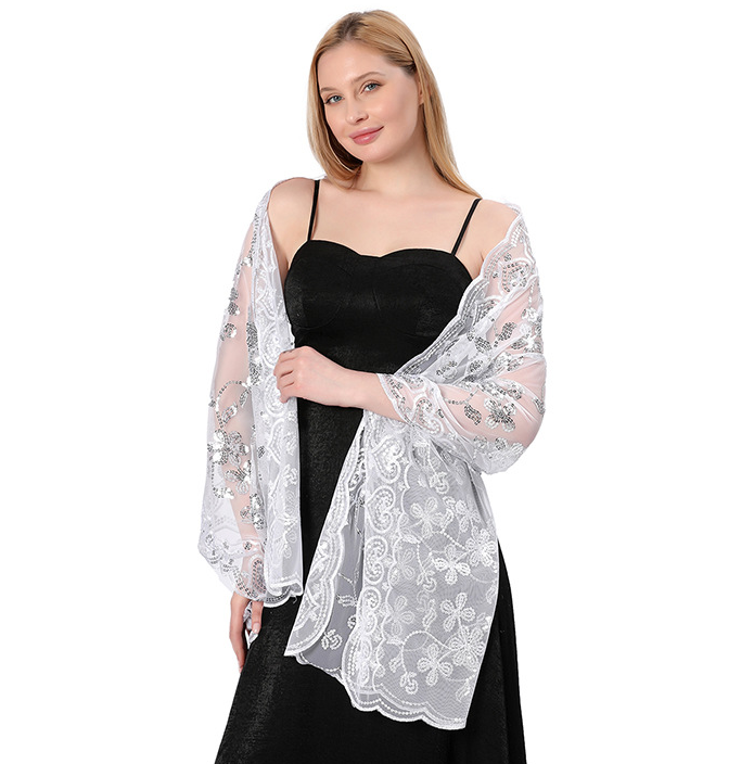 sheer shawls for dresses sheer shawls for dresses Bernadette Chiffon Shawl Wrap