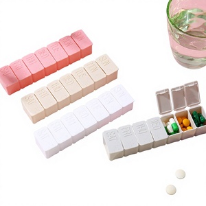 กล่องยาพลาสติก 7 ช่องสำหรับจัดเก็บยาเช้า กลางวัน และเย็น - กล่องจ่ายยาแบบพกพา - Product Image 4