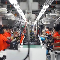 Ligne d'assemblage semi-automatique de friteuses à air pour usine de petits appareils électroménagers, de la phase des pièces à la finition